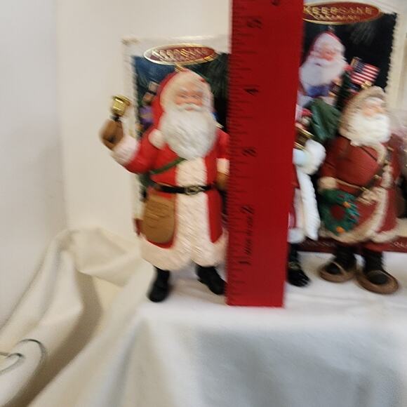 Hallmark Merry Olde Santa Ornaments Lot of 4 w/ Boxes 1990s Collector Series - Picture 4 of 11